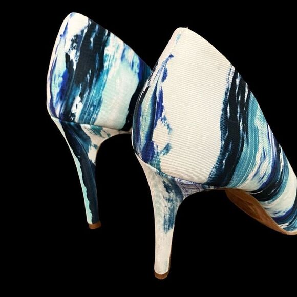 Aldo Blue Tie Dye Stiletto Heels / SZ: 6.5 - Picture 6 of 11
